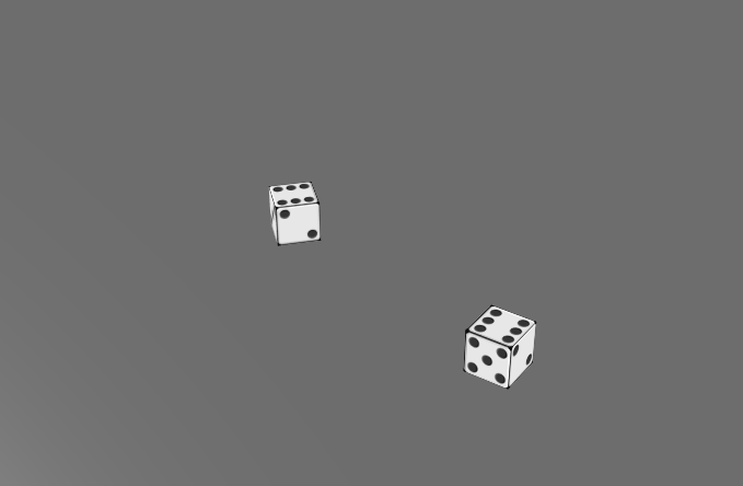 Early 3D dice roll